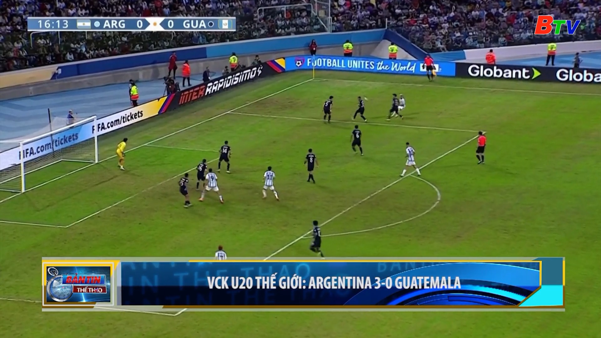 VCK U20 thế giới – Argentina 3-0 Guatemala